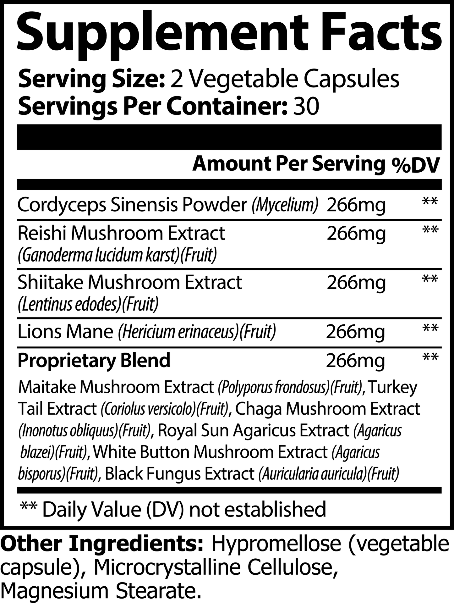 Mushroom 10 X Complex